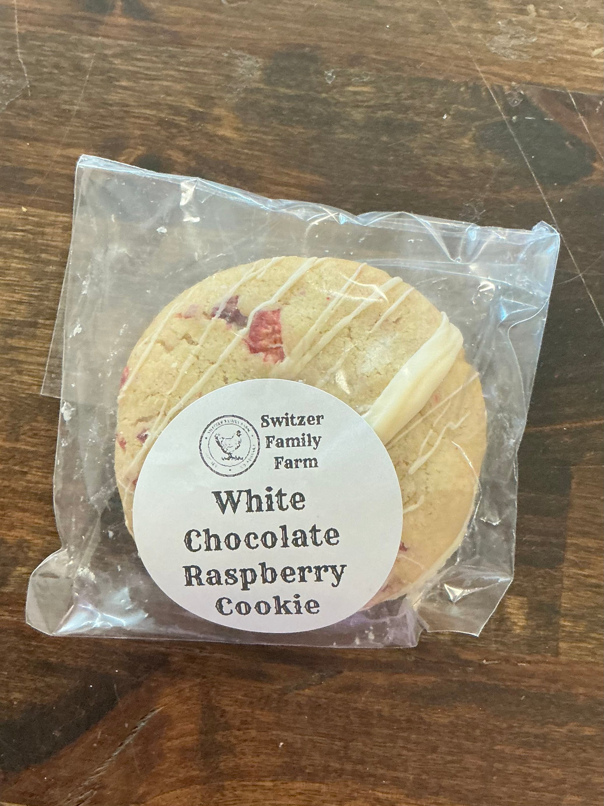 Switzer Family Farm Small White Chocolate Raspberry Cookie