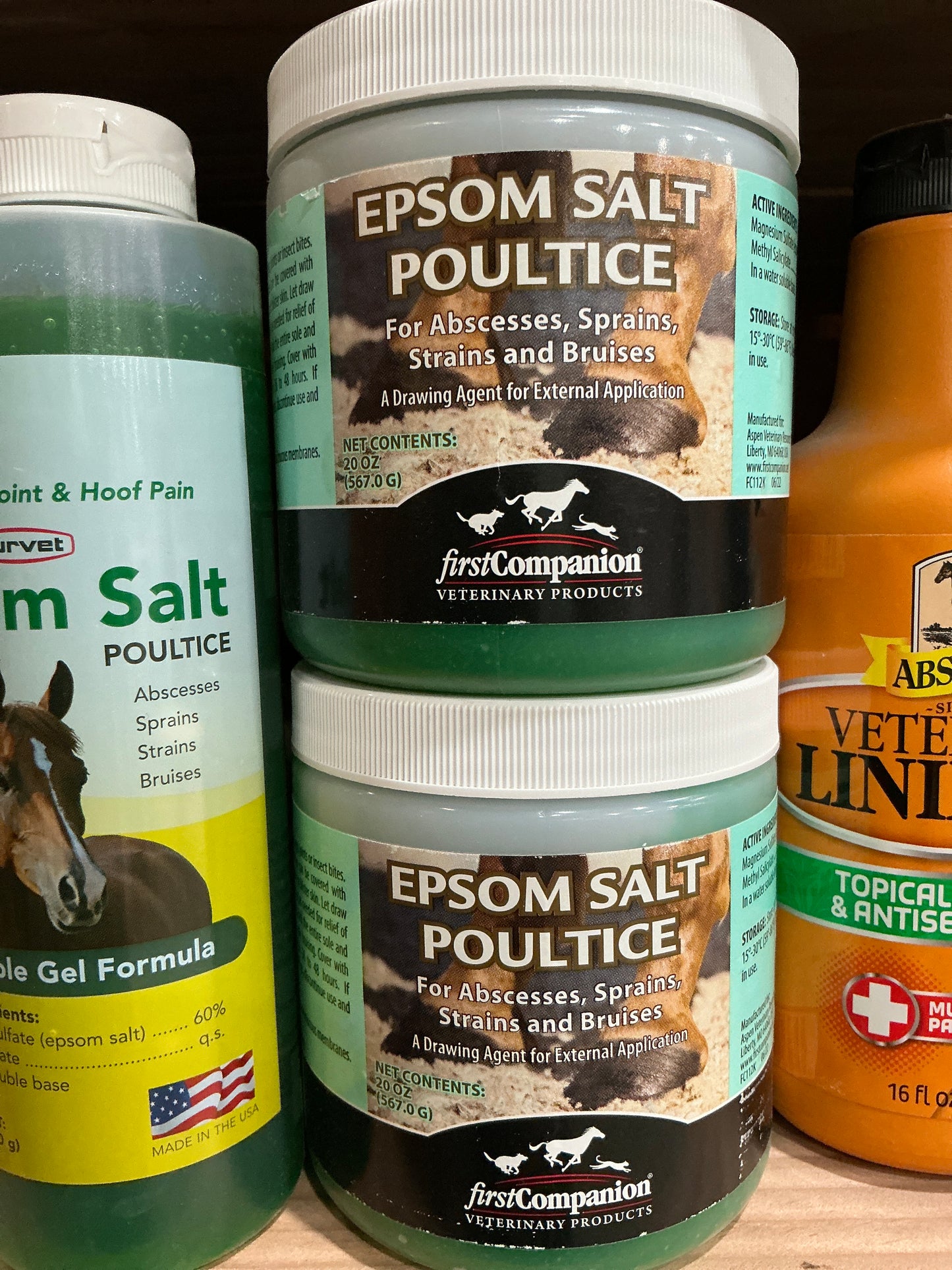 Epsom salt poultice tub