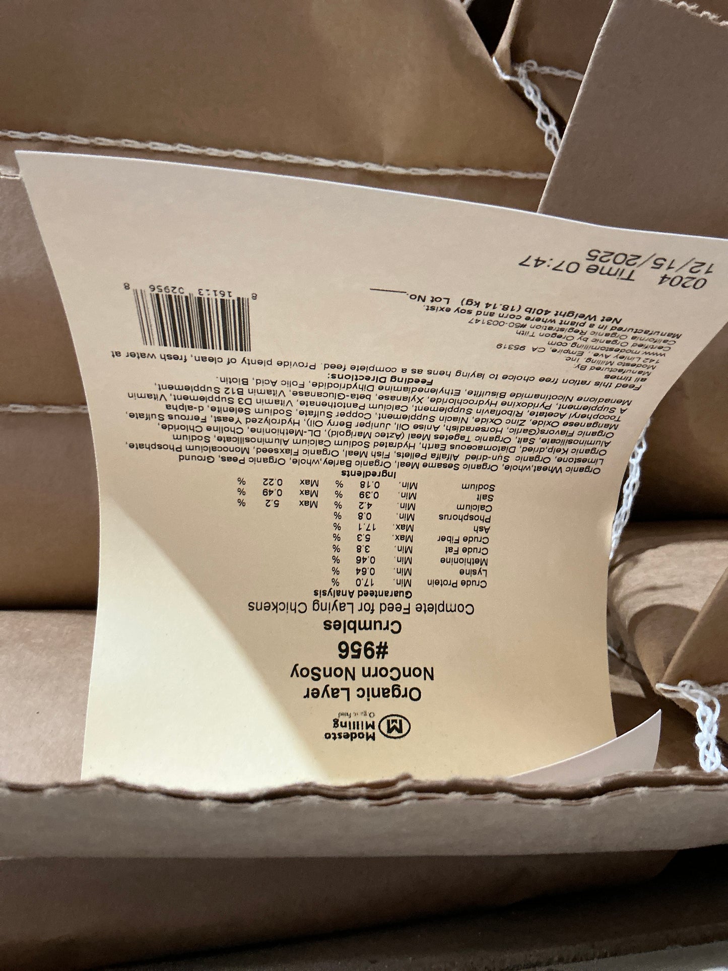 MM lay crumble non-corn/soy 40lb
