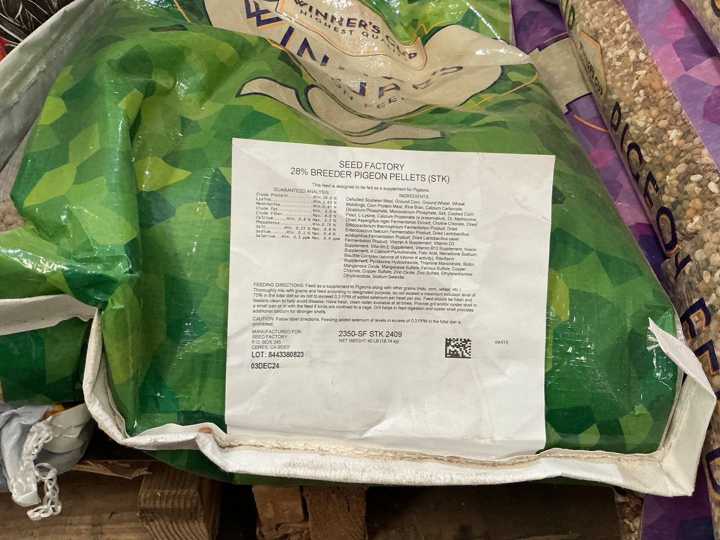 Pigeon Winner’s Cup Breeder 28%