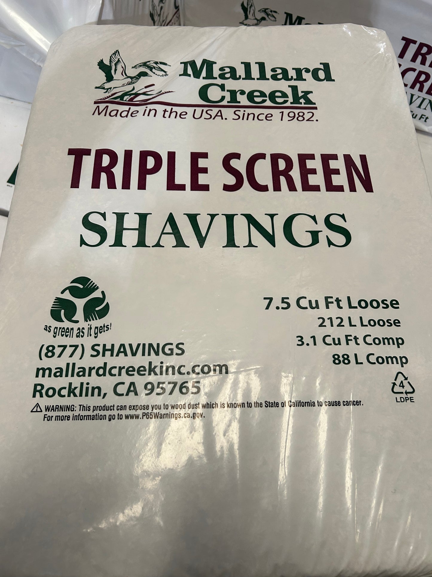 Triple Screen Shavings