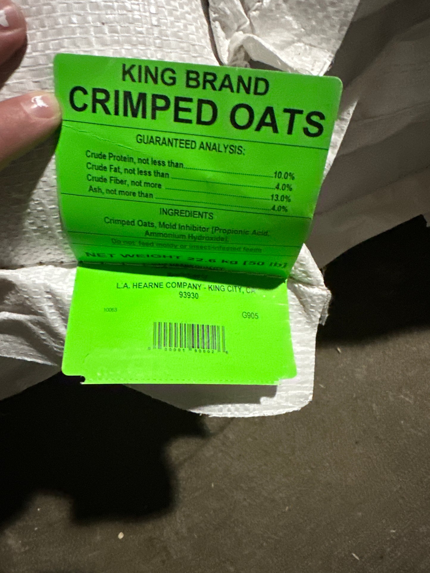 Crimped Oats