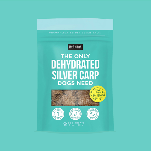 The Only Dehydrated Silver Carp Dogs Need: 3 oz
