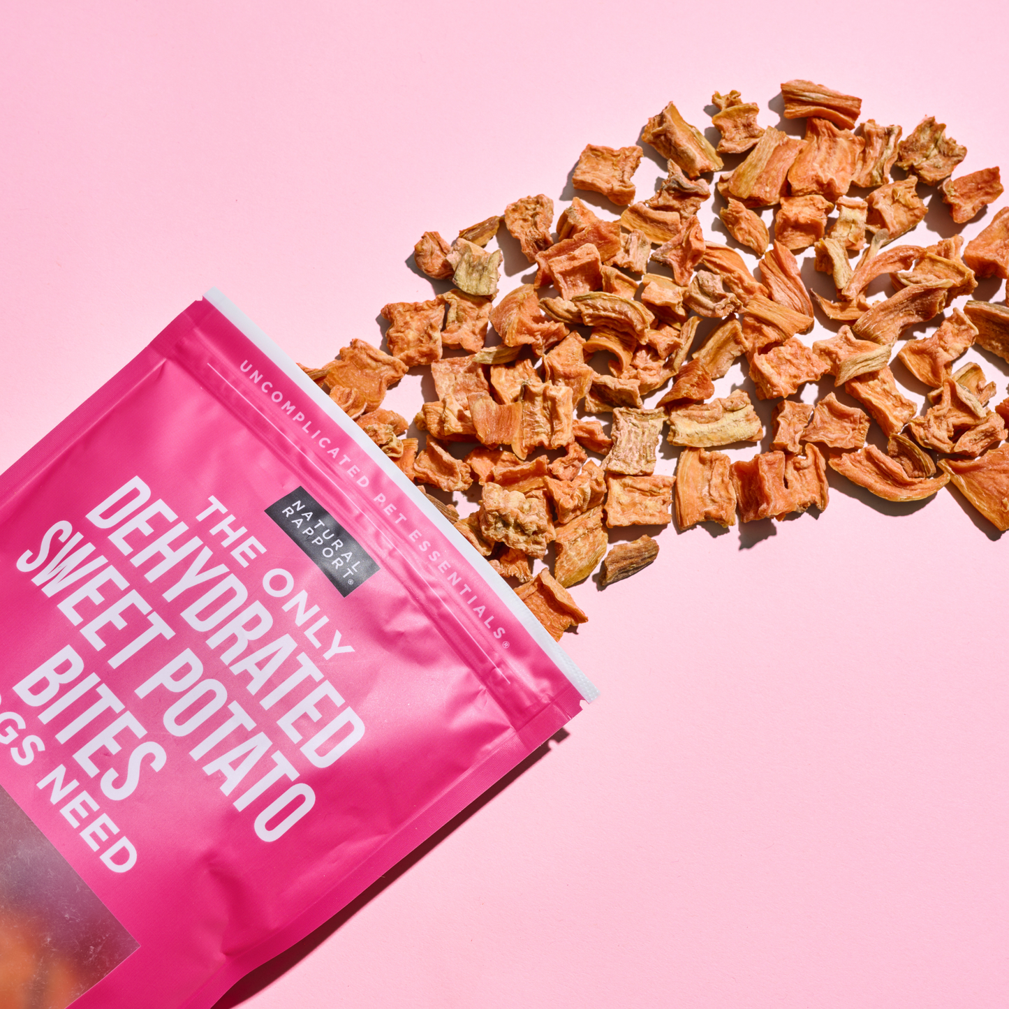 The Only Dehydrated Sweet Potato Bites Dogs Need: 8 oz