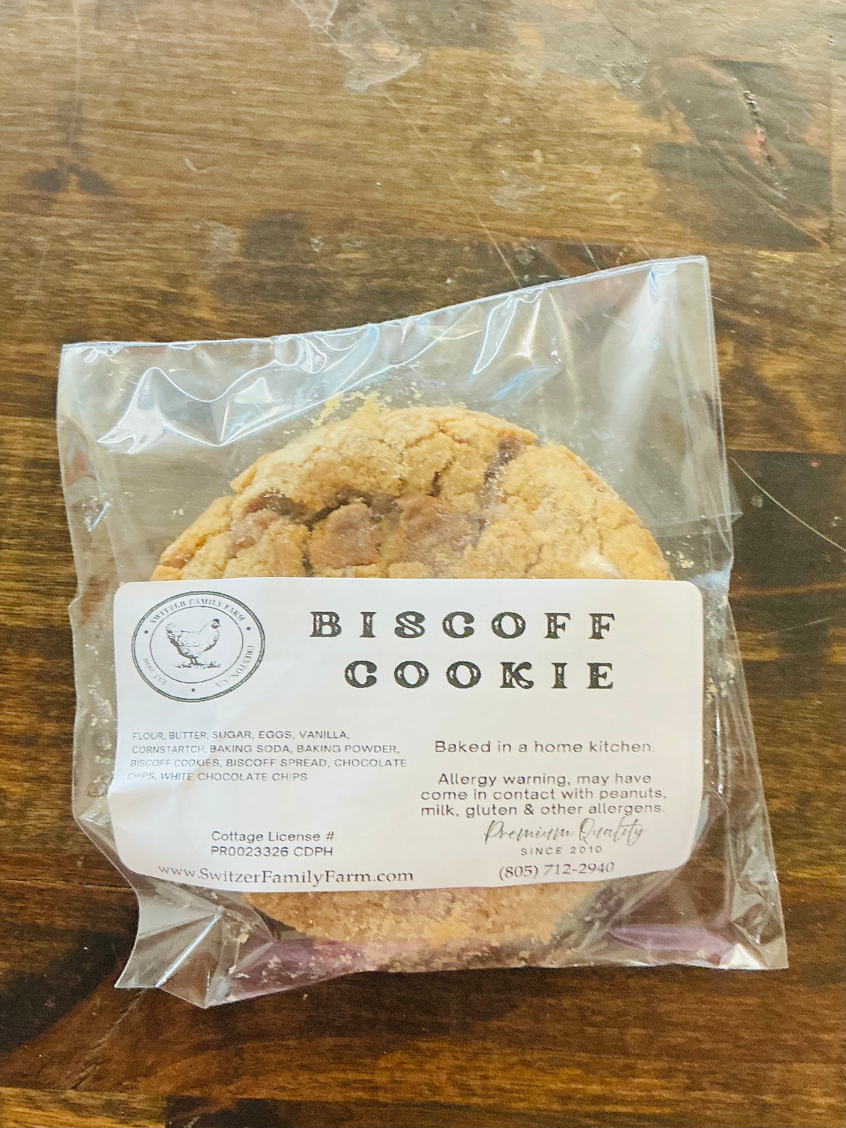 Switzer Family Farm Medium Biscoff Cookie