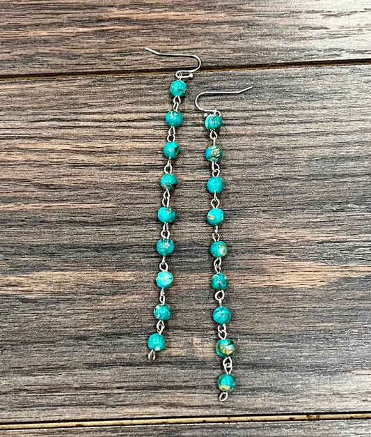 726431, Handmade Gemstone Earrings