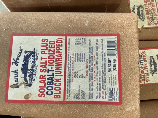Cobalt Iodized Salt Block