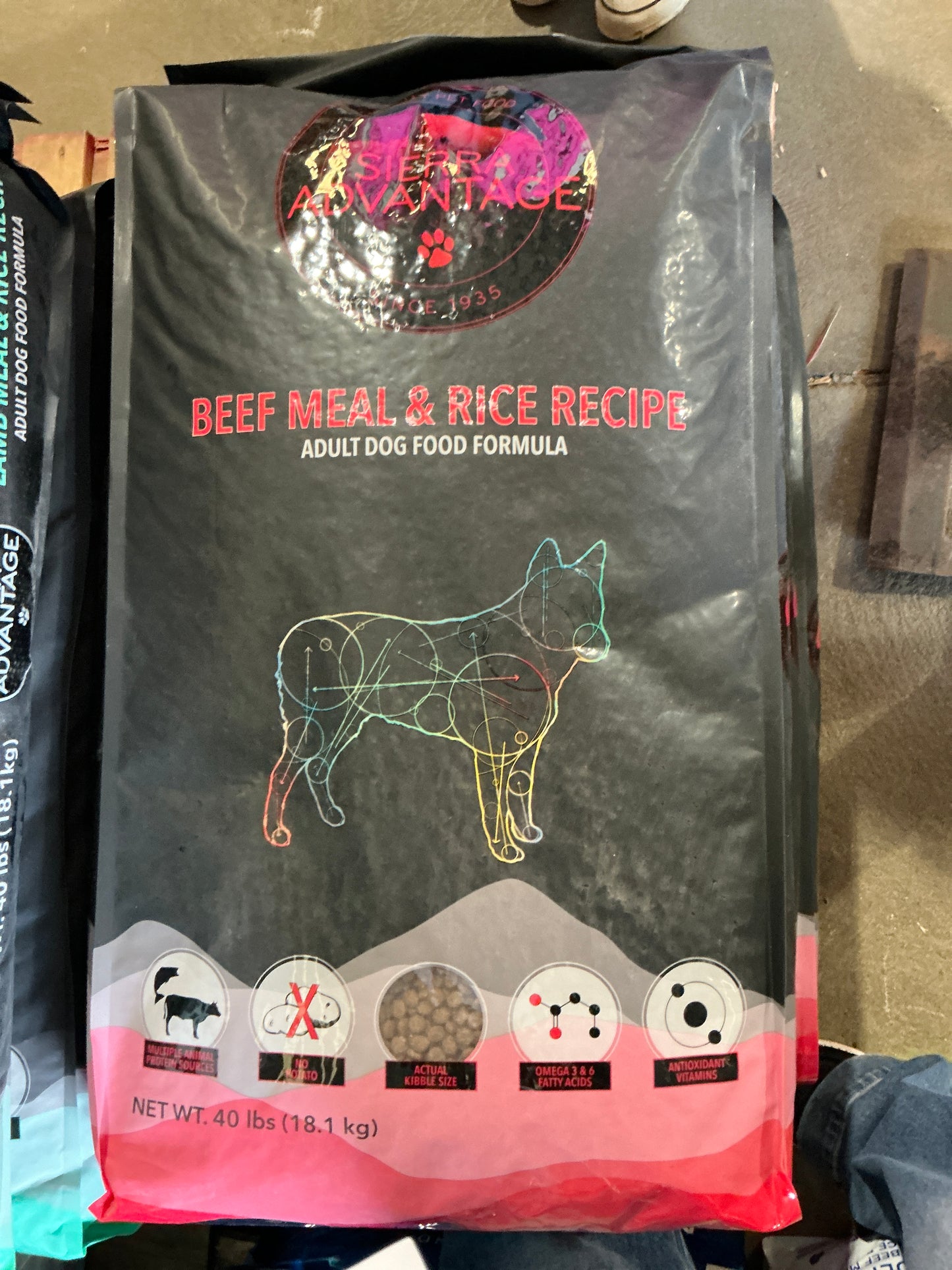 Sierra Advantage Beef Meal and Rice