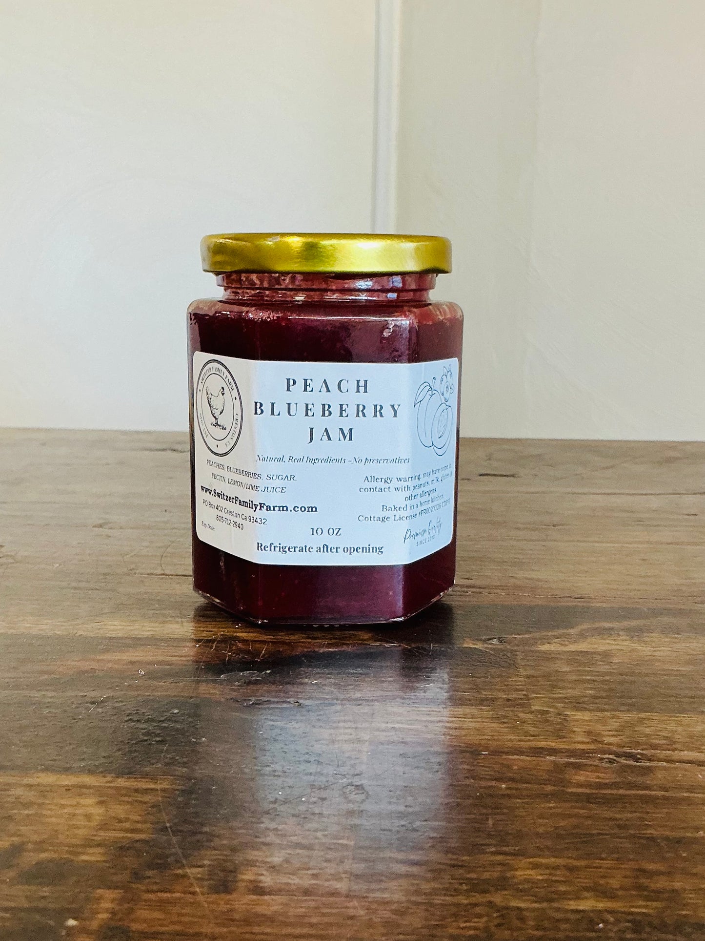 Switzer Family Farm Peach Blueberry Jam