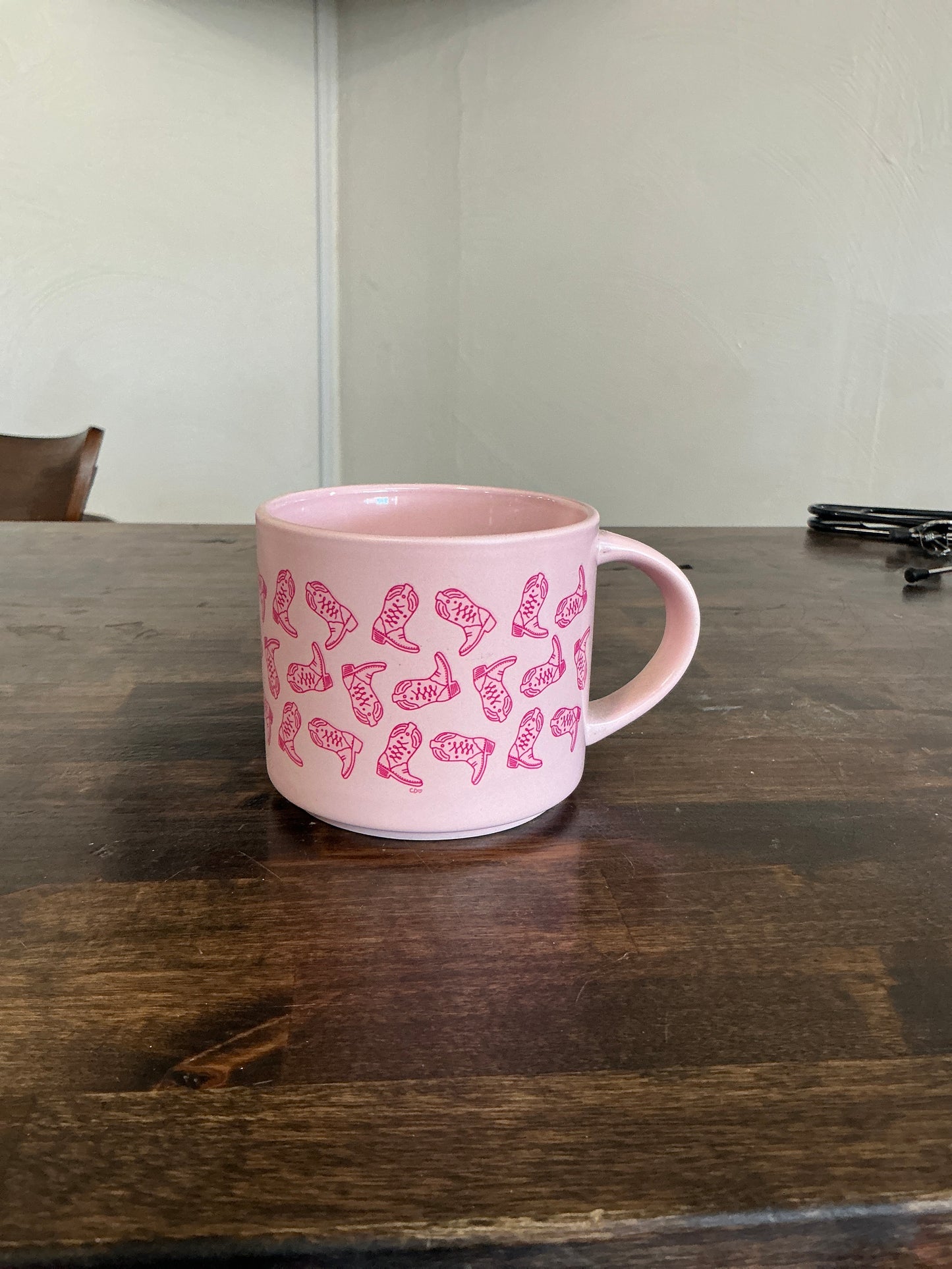 Pink Boot Mug