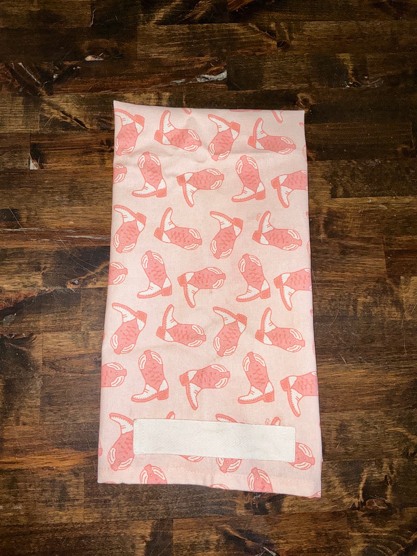 Pink Boot Kitchen Towel