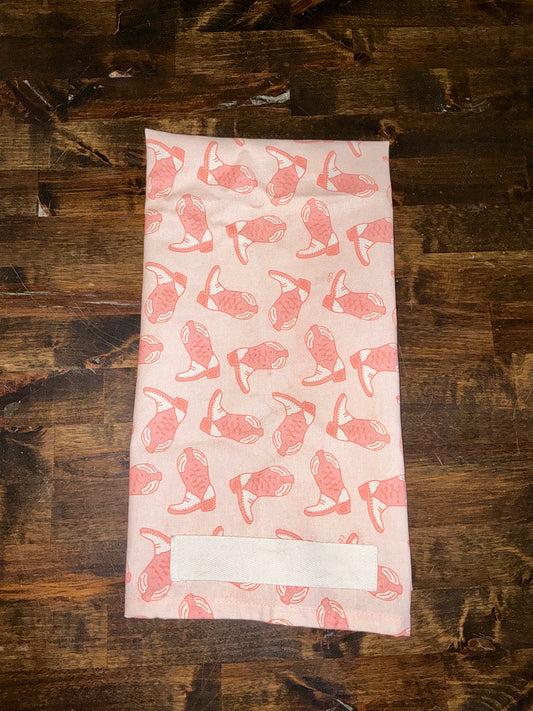 Pink Boot Kitchen Towel