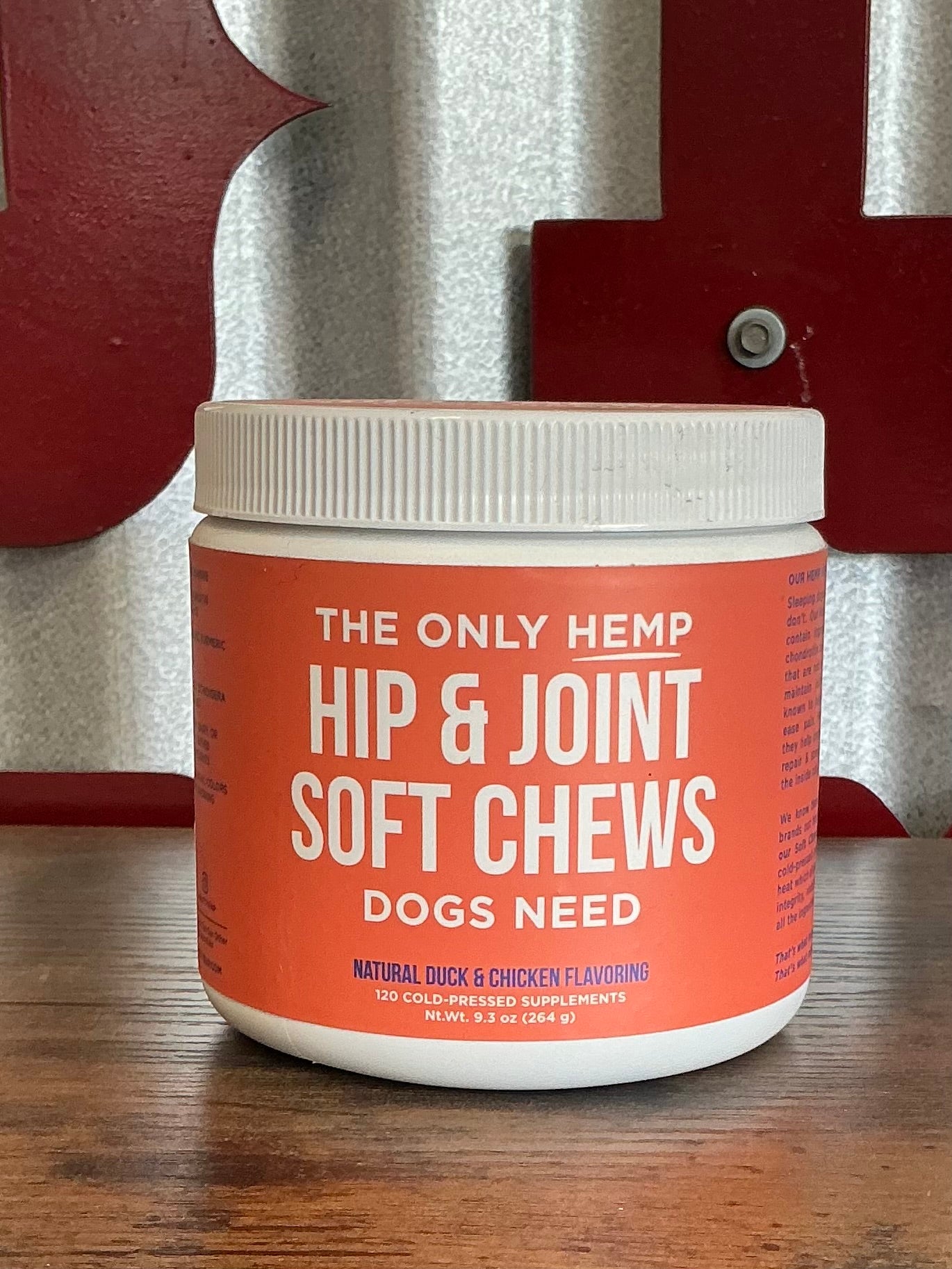 The Only Hemp Hip and Joint Soft Chews (orange)