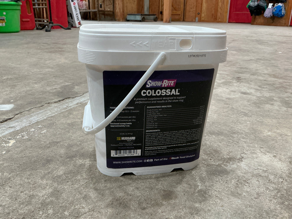Showrite Colossal Pail 3.5lb – Santa Margarita Feed Store