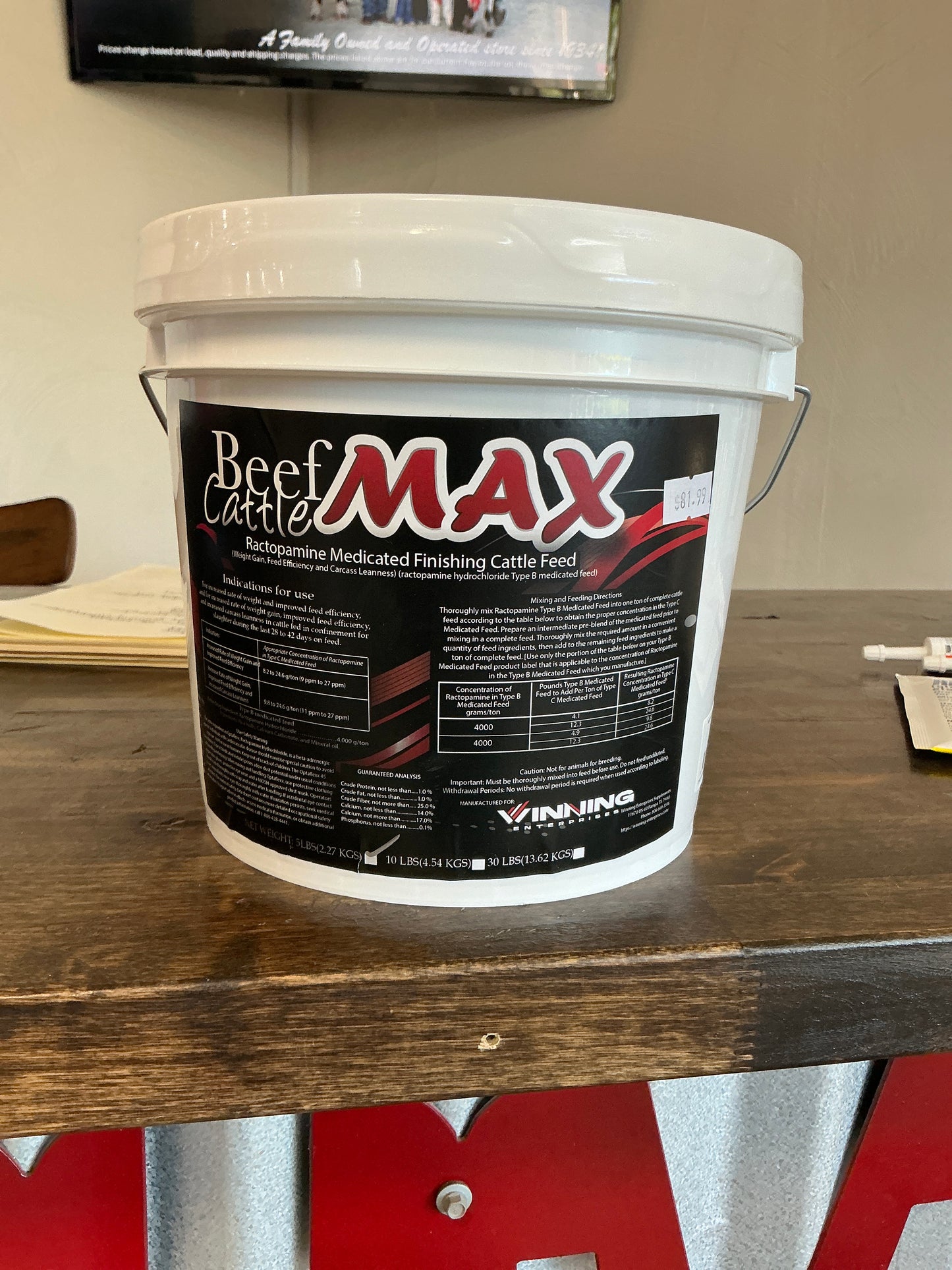 Cattle Max Bucket 5lb