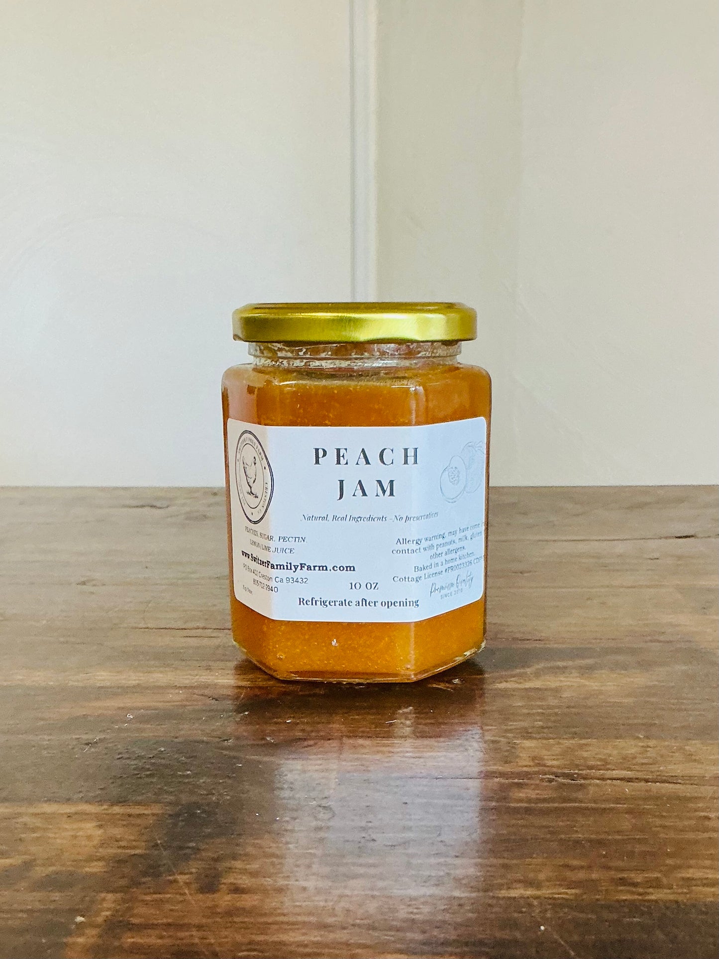 Switzer Family Farm Peach Jam