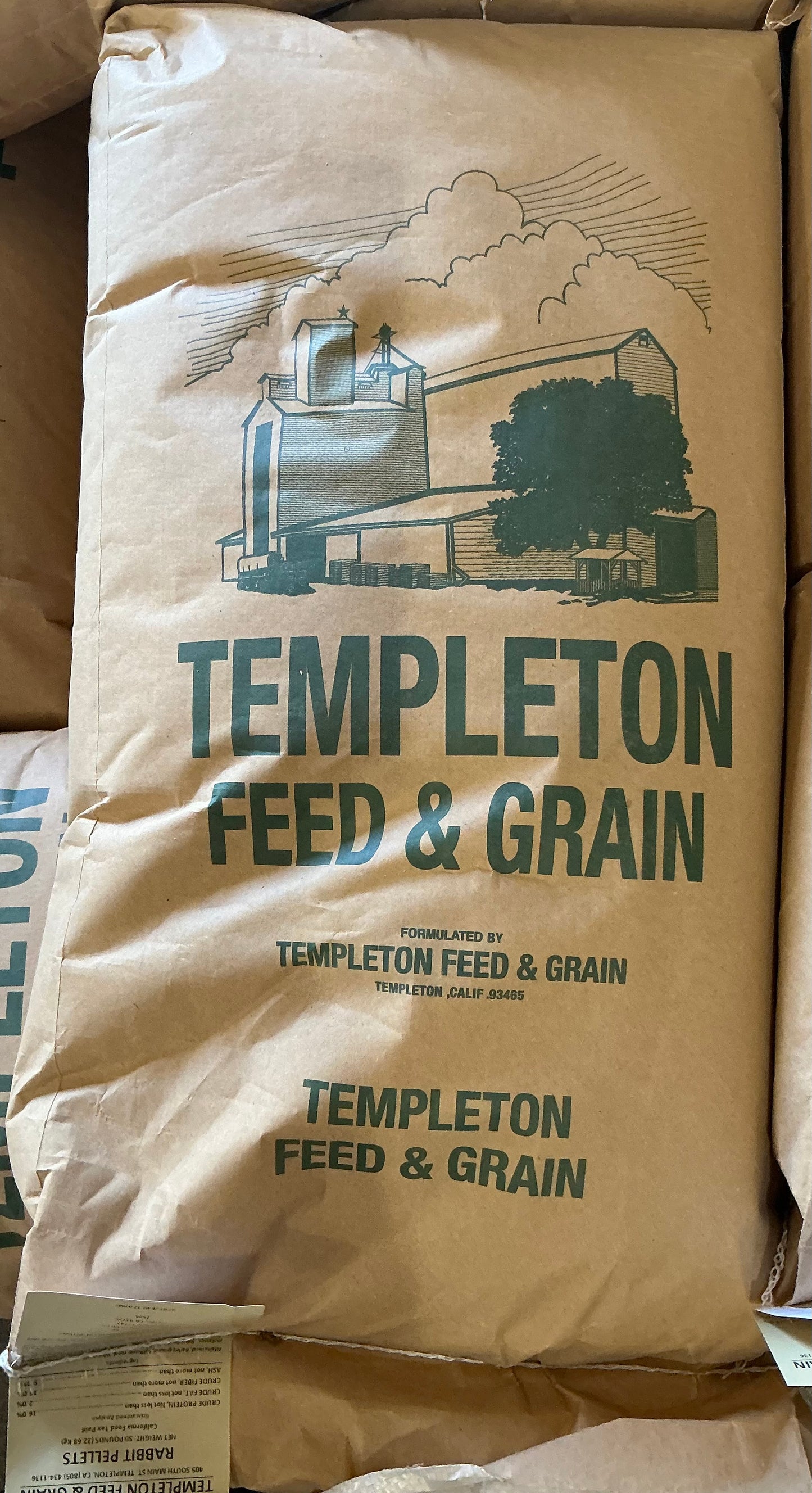 Templeton Rabbit Pellets 50lb