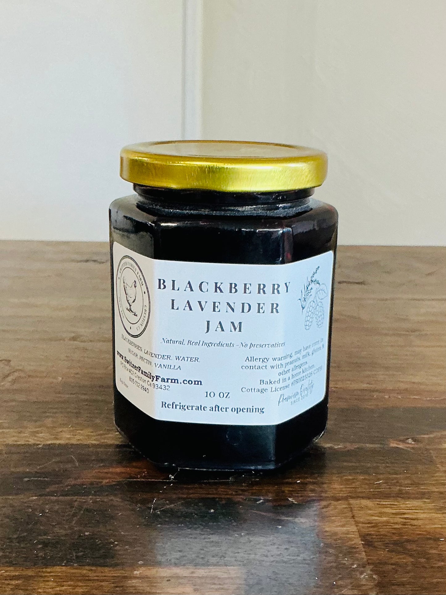 Switzer Family Farm BlackBerry Lavender Jam