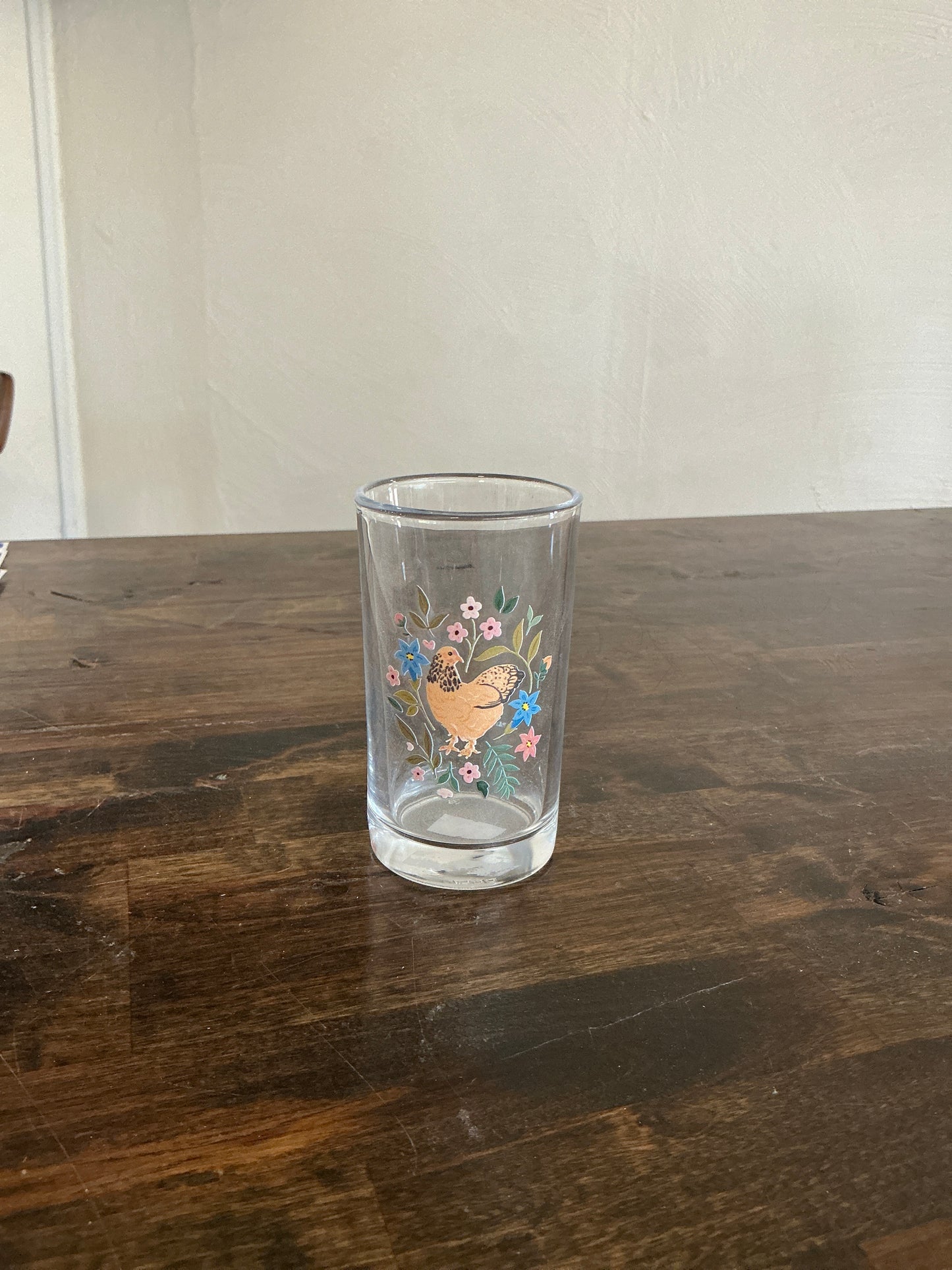 Small Chicken Glass